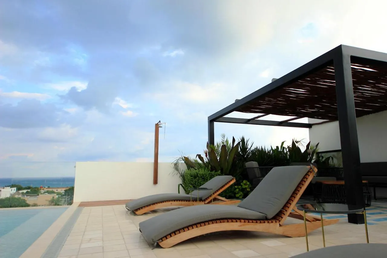 Spacious Studio, Amazing Rooftop With Sea View Playa del Carmen Apartment