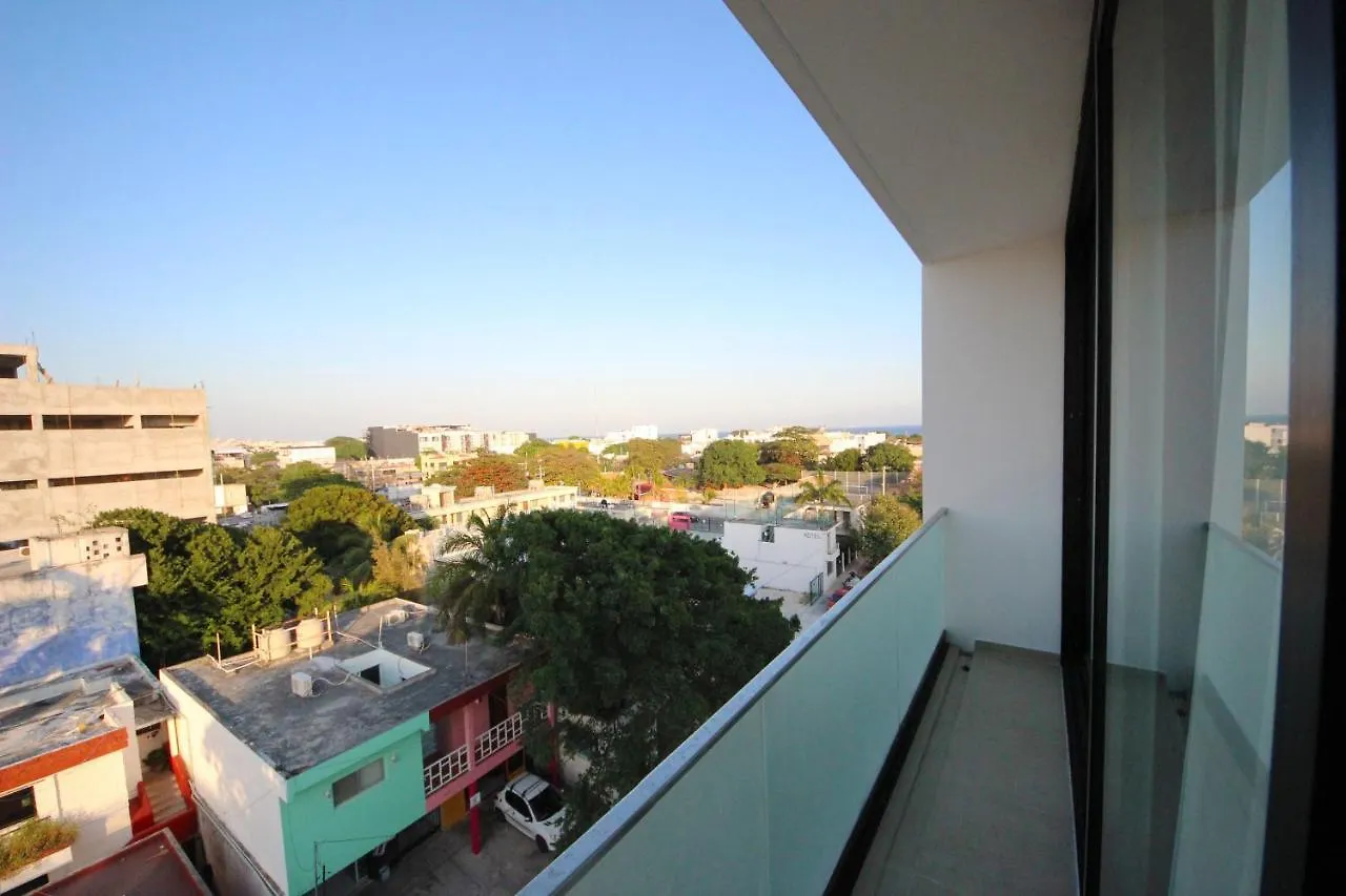 Spacious Studio, Amazing Rooftop With Sea View Playa del Carmen Mexico
